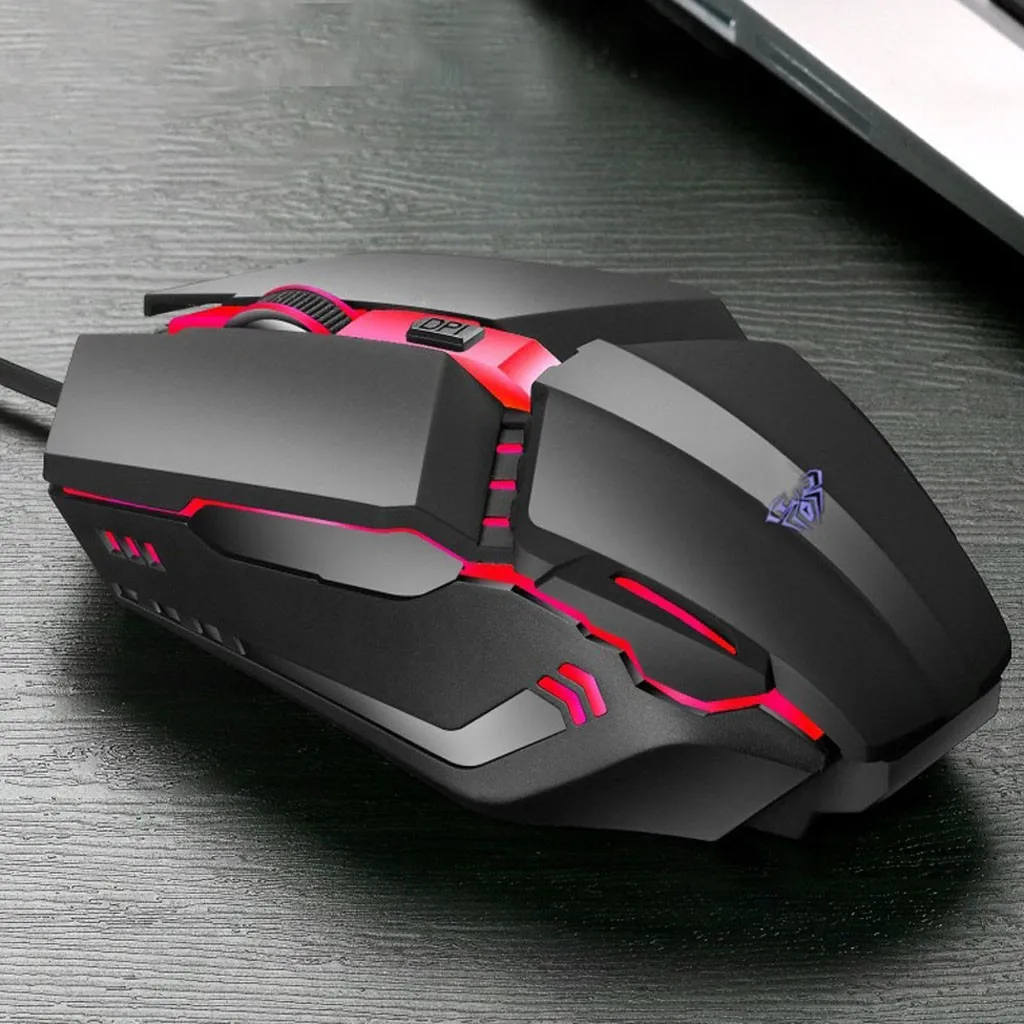 E-Sports Game Colorful Luminous Wired USB Mouse Office Business Home Highly Sensitive Gaming IC Micromanipulation | Компьютеры и офис