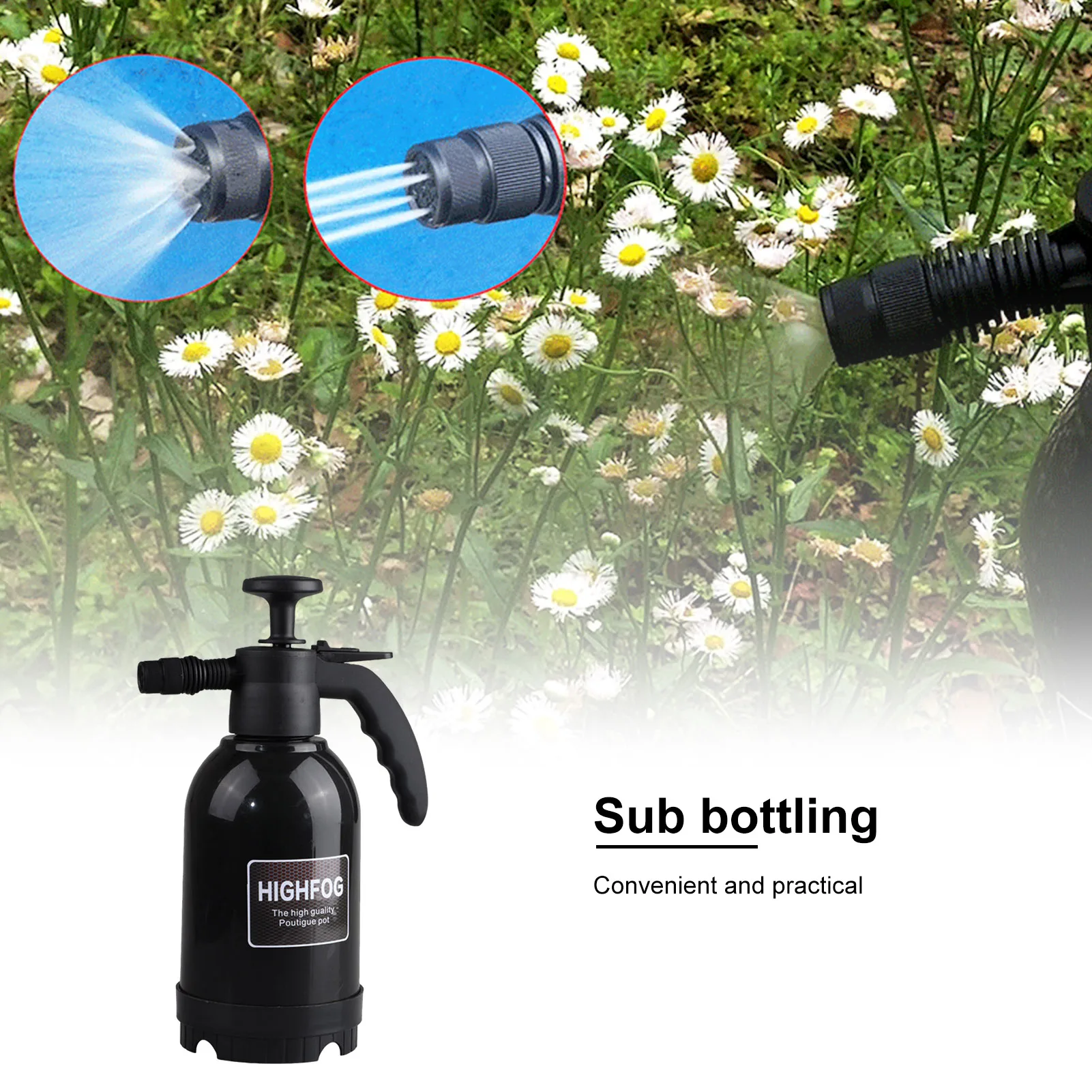 2L Pressure Pump Sprayer Hand-Held Anti-Slip Spraying Adjustment Garden Watering Can With 4 Holes Auto-Spraying Sub Bottling
2L Pressure Pump Sprayer Hand-Held Anti-Slip Spraying Adjustment Garden Watering Can With 4 Holes Auto-Spraying Sub Bottling
