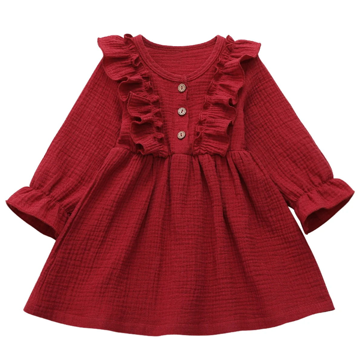 1-6Y Toddler Kid Baby Girl Dress Solid Cotton Ruffle Long Sleeve Dress Princess Party Gown Dresses Clothes
1-6Y Toddler Kid Baby Girl Dress Solid Cotton Ruffle Long Sleeve Dress Princess Party Gown Dresses Clothes