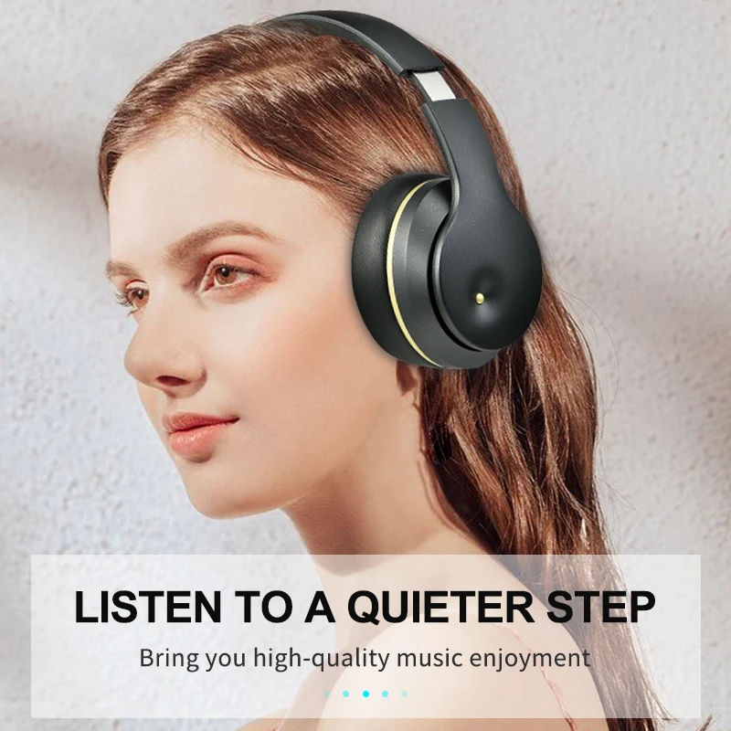 ANC Bluetooth Headphones Active Noise Cancelling Wireless Headset Foldable Hifi Deep Bass Earphones with Microphone for Music
ANC Bluetooth Headphones Active Noise Cancelling Wireless Headset Foldable Hifi Deep Bass Earphones with Microphone for Music