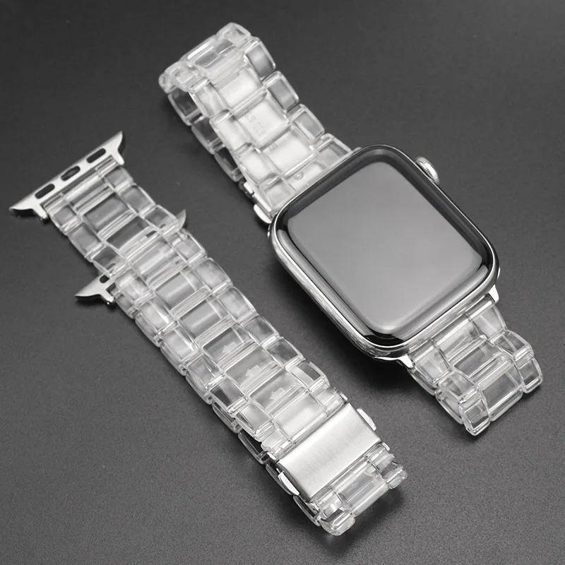 Ремешок для часов iWatch Series 2, 3, 4, прозрачный, с застежкой-бабочкой, 38/40/42/44 мм
Ремешок для часов iWatch Series 2, 3, 4, прозрачный, с застежкой-бабочкой, 38/40/42/44 мм