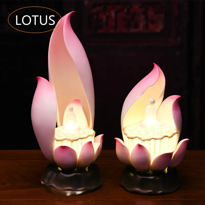 Lotus Lamp for Buddha Light Buddhism Supplies Ceramic Crafts LED Buddha Light Creative Irregular Lotus with Plug
Lotus Lamp for Buddha Light Buddhism Supplies Ceramic Crafts LED Buddha Light Creative Irregular Lotus with Plug