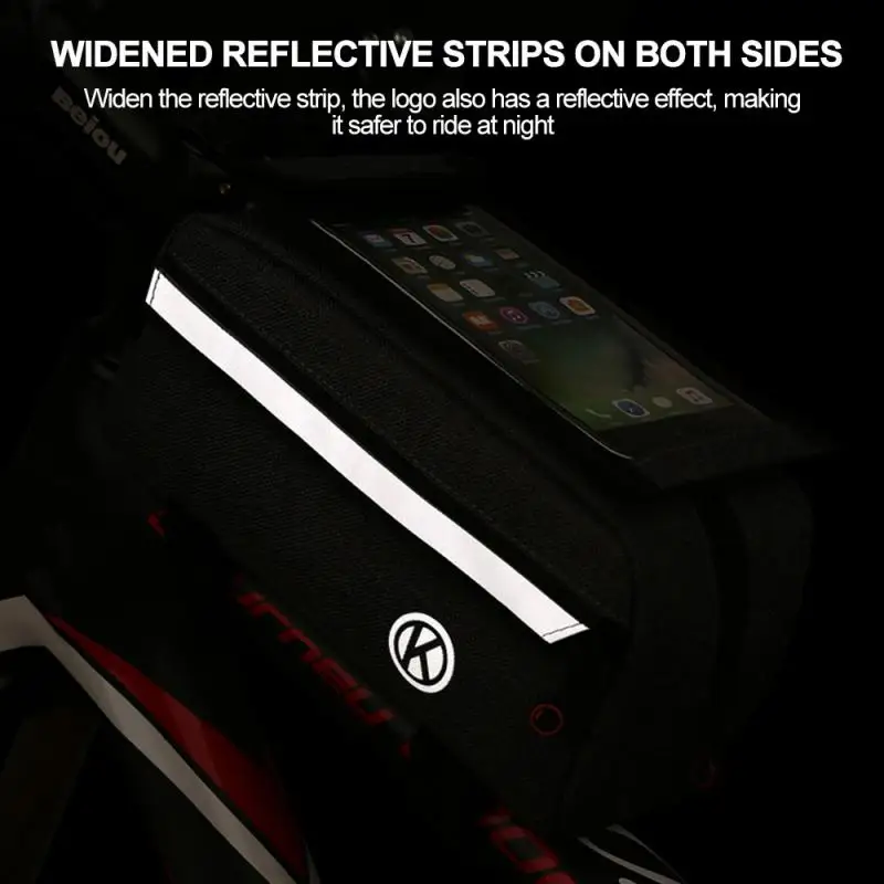 Bicycle Bag Mountain Cycling Waterproof Front Beam Saddle Bag Touch Screen Road Bike Mobile Phone Storage Box Riding Equipment
Bicycle Bag Mountain Cycling Waterproof Front Beam Saddle Bag Touch Screen Road Bike Mobile Phone Storage Box Riding Equipment