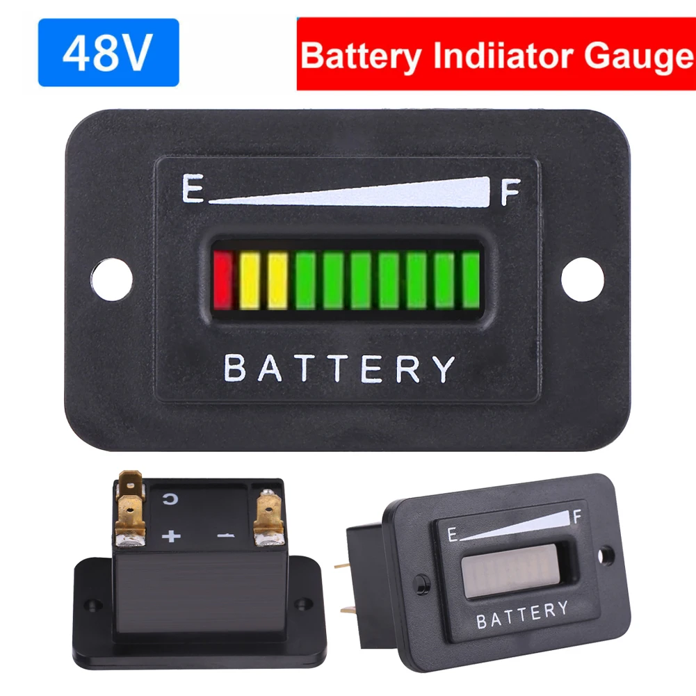Wholesale 48V Lead-Acid Battery Indicator Meter Gauge LED Indicator Meter for Ezgo Club Car Yamaha Golf Cart Motor Car Accessory
Wholesale 48V Lead-Acid Battery Indicator Meter Gauge LED Indicator Meter for Ezgo Club Car Yamaha Golf Cart Motor Car Accessory