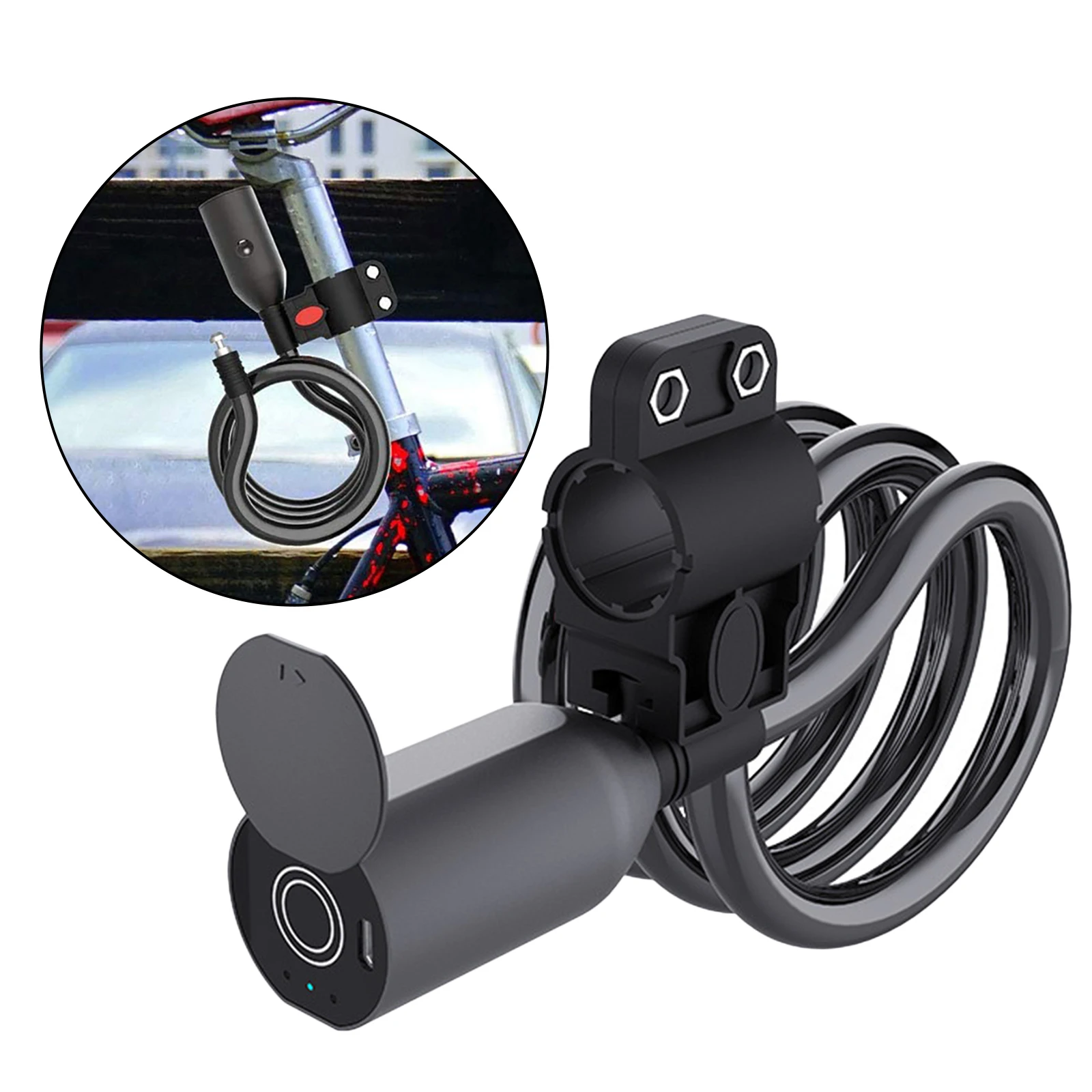 Fingerprint Bike Lock Anti-Theft Keyless Bicycle Lock USB Rechargable Bicycle Cable Locks
Fingerprint Bike Lock Anti-Theft Keyless Bicycle Lock USB Rechargable Bicycle Cable Locks