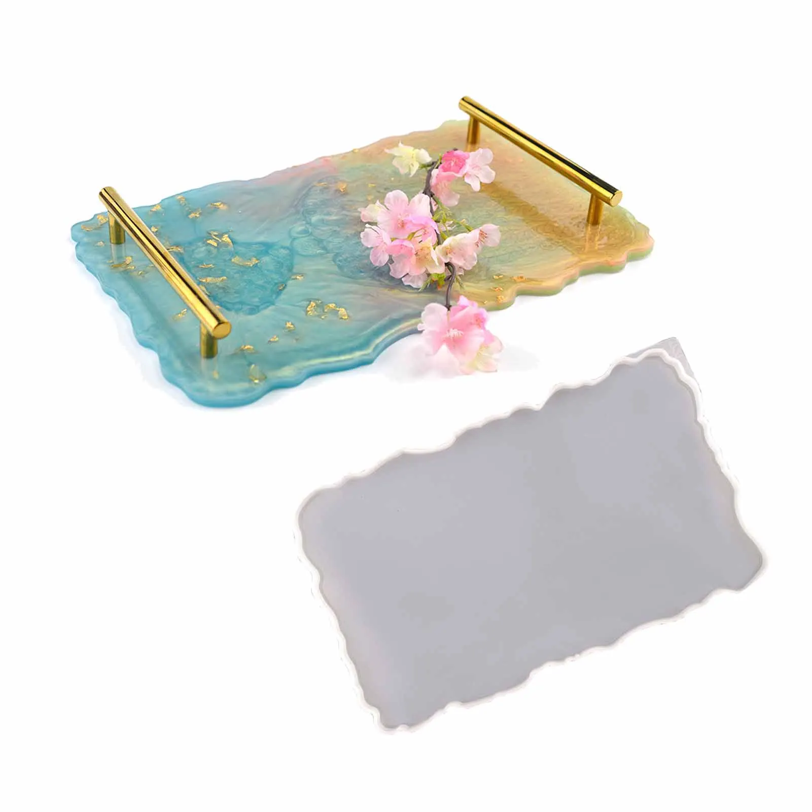 Big Size Rectangle Plate Silicone Mold Fruit Disc Tea Tray UV Resin Mold Coaster Silicone Mould Art Craft Jewelry Display Tools
Big Size Rectangle Plate Silicone Mold Fruit Disc Tea Tray UV Resin Mold Coaster Silicone Mould Art Craft Jewelry Display Tools