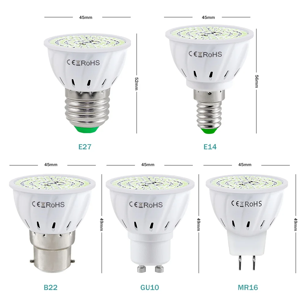 УФ стерилизационная лампа MR16 E14 дезинфекционная GU10 UVC LED E27 Ультрафиолетовый
