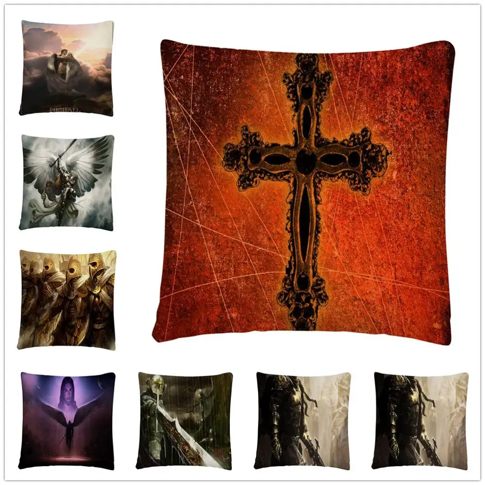 Religious Christ Warrior Character Pattern Linen Cushion Cover Pillow Case for Home Sofa Car Decor Pillowcase45X45cm
Religious Christ Warrior Character Pattern Linen Cushion Cover Pillow Case for Home Sofa Car Decor Pillowcase45X45cm