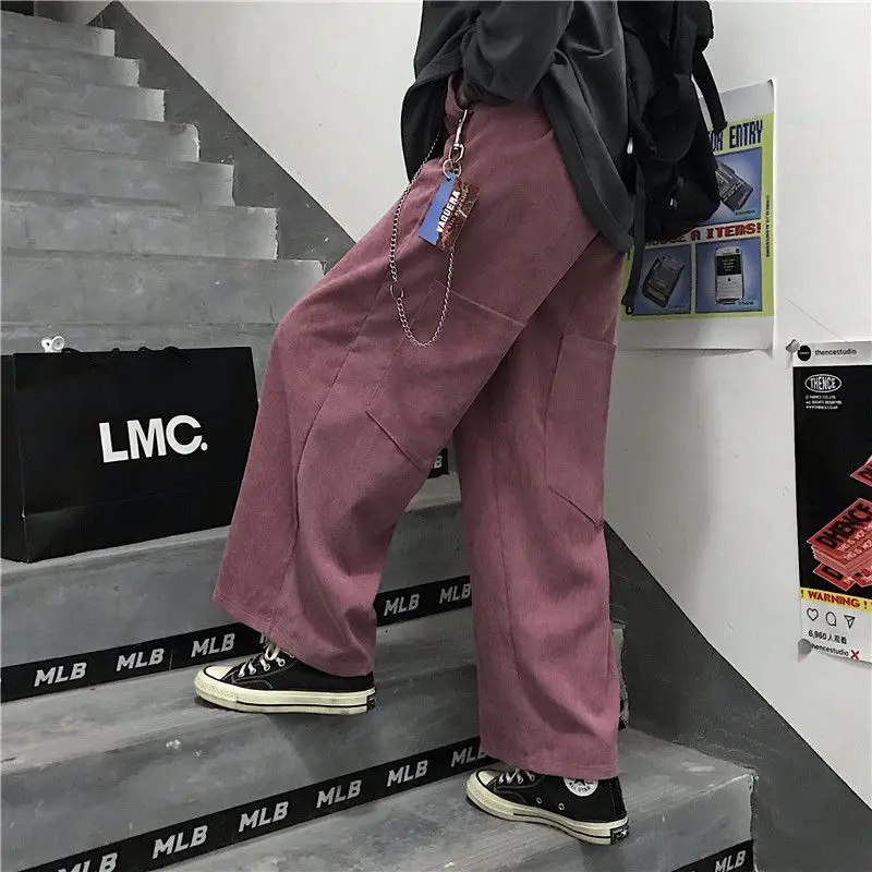 Y2k Corduroy Wide Leg Pants Korean Fashion Vintage Goth Loose Straight Couple Trousers Aesthetic Causal Big Pocket Streetwear
Y2k Corduroy Wide Leg Pants Korean Fashion Vintage Goth Loose Straight Couple Trousers Aesthetic Causal Big Pocket Streetwear