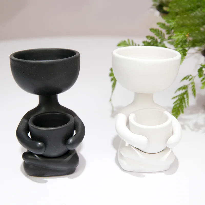 Imitation Humanoid Ceramic Flower Pots Creative Ceramic Crafts Vases Home Furnishings Home Decoration Personalized Gifts
Imitation Humanoid Ceramic Flower Pots Creative Ceramic Crafts Vases Home Furnishings Home Decoration Personalized Gifts