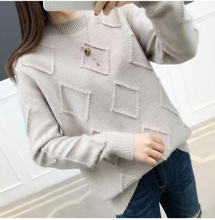 Women Sweaters And Pullovers 2019 Autumn Winter Long Sleeve Knitted Warm Loose Sweater Female Jumper Ladies
Women Sweaters And Pullovers 2019 Autumn Winter Long Sleeve Knitted Warm Loose Sweater Female Jumper Ladies