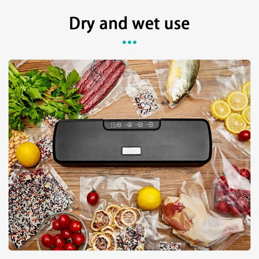 Byvalue Vacuum Sealer Packaging Machine 220V/110V Automatic Commercial Household Home Vacuum Sealer Include 10 Food Saver Bags
Byvalue Vacuum Sealer Packaging Machine 220V/110V Automatic Commercial Household Home Vacuum Sealer Include 10 Food Saver Bags