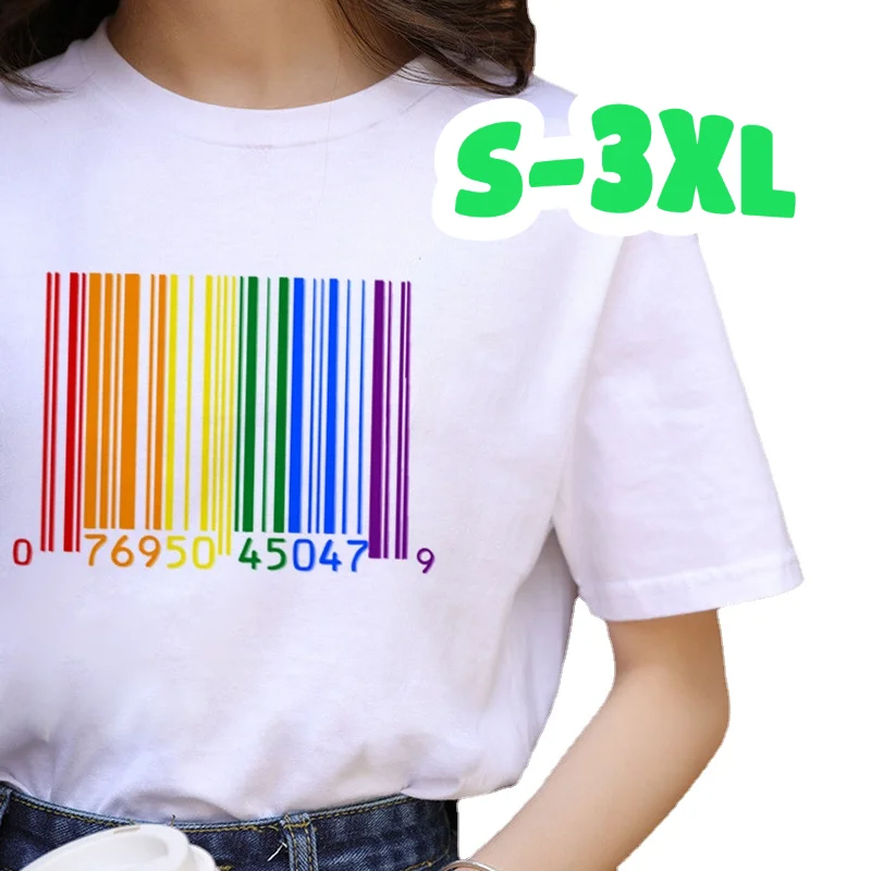 Lgbt Harajuku Rainbow Gay Pride T Shirt Women Lesbian Cartoon T-shirt 90s Graphic Casual Tshirt Fashion Cotton Tops Tee 
Lgbt Harajuku Rainbow Gay Pride T Shirt Women Lesbian Cartoon T-shirt 90s Graphic Casual Tshirt Fashion Cotton Tops Tee