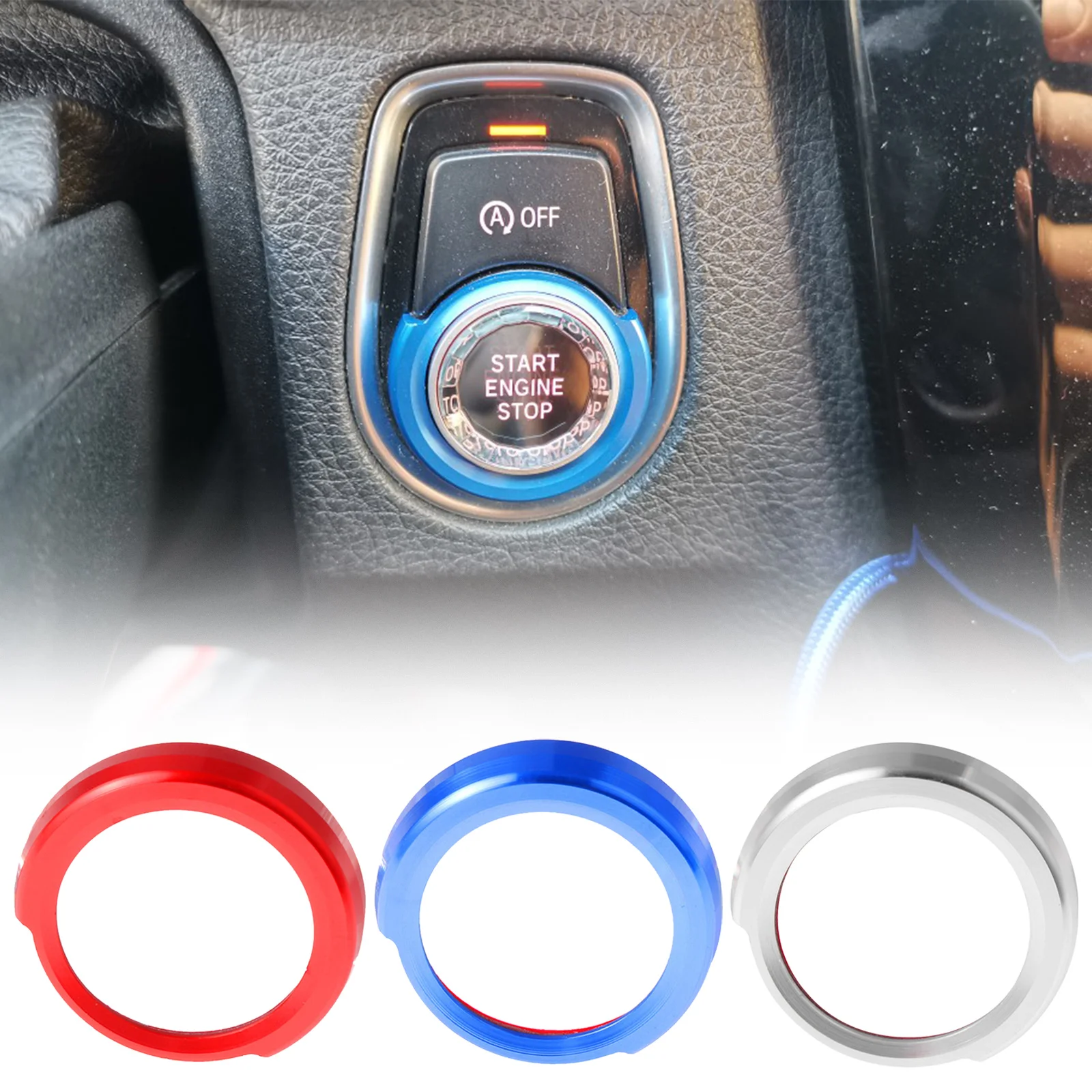 Aluminum Alloy Car Key Start Button Decorative Frame Interior Covers Stickers Trim For BMW 1/2/3 Series F20 F21 F30 X1 F48
Aluminum Alloy Car Key Start Button Decorative Frame Interior Covers Stickers Trim For BMW 1/2/3 Series F20 F21 F30 X1 F48