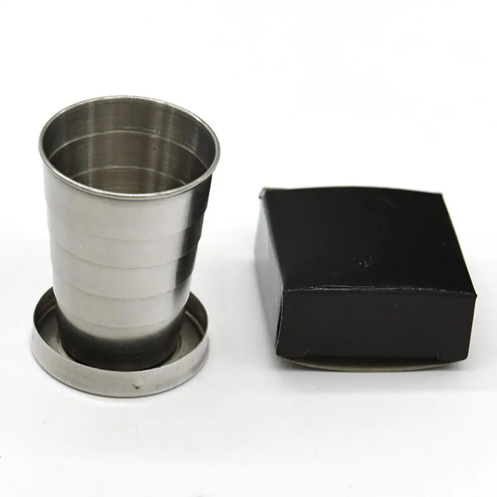 Household 75/150/250ml Stainless Steel Camping Folding Cup Portable Outdoor Travel Demountable Collapsible Cup With Keychain
Household 75/150/250ml Stainless Steel Camping Folding Cup Portable Outdoor Travel Demountable Collapsible Cup With Keychain