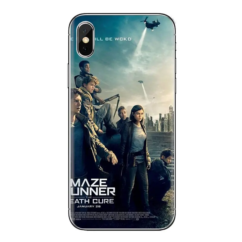 Maze Runner The Death Cure Soft TPU Covers For iPhone XS Max XR X 4 4S 5 5S 5C SE 6 6S 7 8 Plus Samsung Galaxy J1 J3 J5 J7 A3 A5 |