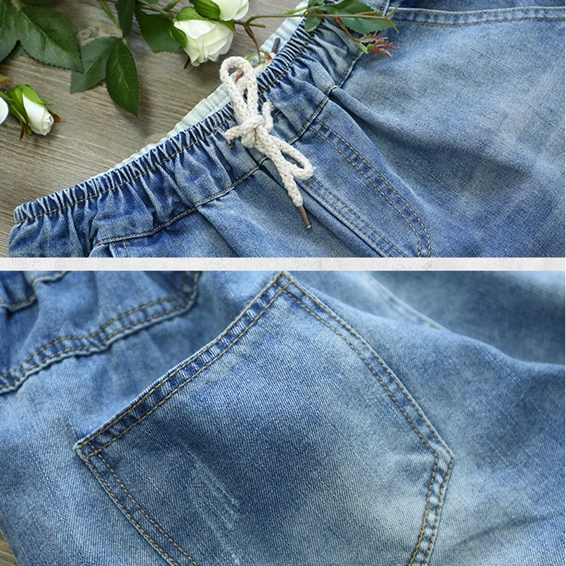 2021 Summer Fashion Vintage Embroidery High Waist Jeans Women Casual Washed Denim Trousers Ripped Hole Harem Pants Plus Size 3XL
2021 Summer Fashion Vintage Embroidery High Waist Jeans Women Casual Washed Denim Trousers Ripped Hole Harem Pants Plus Size 3XL