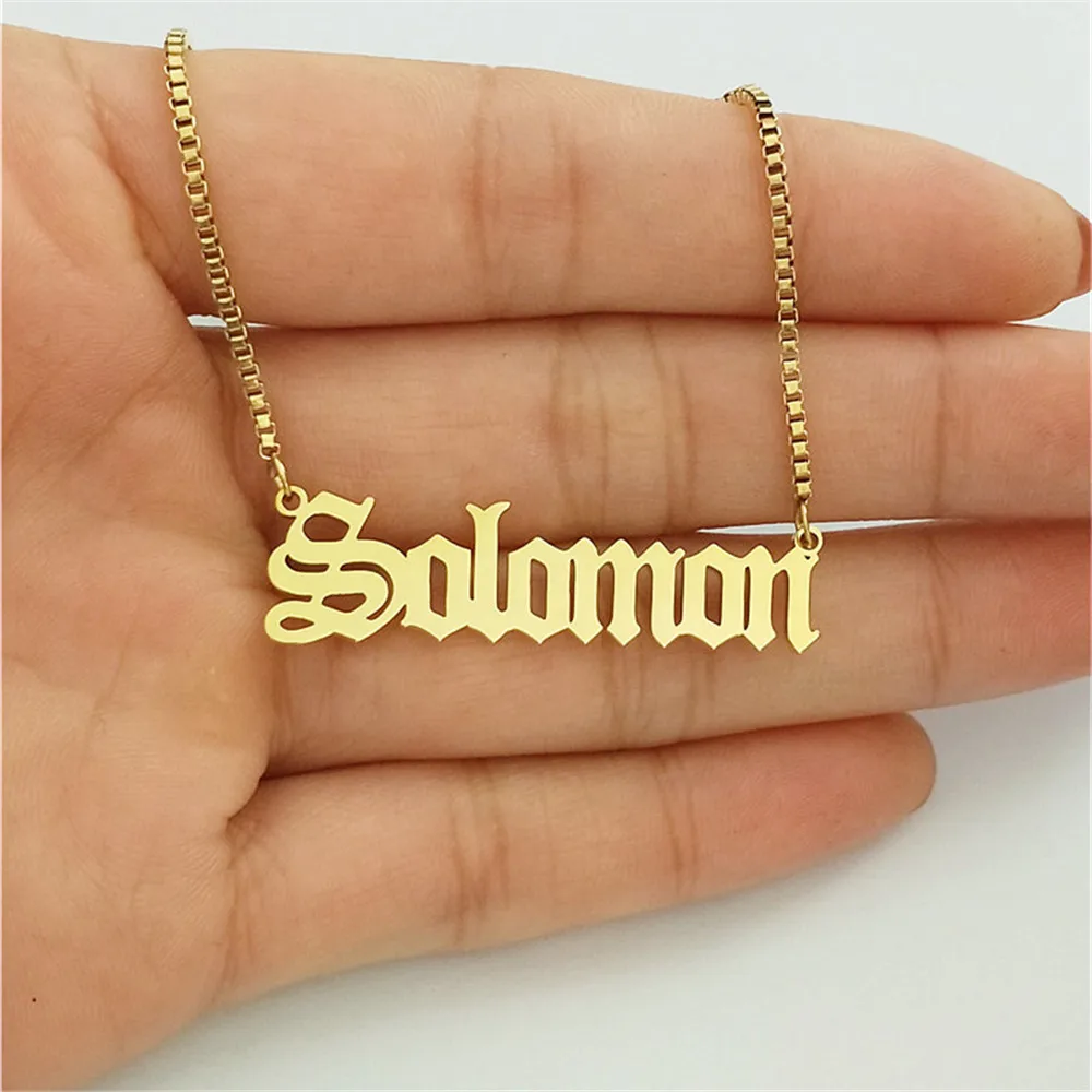 Customized Goth Jewelry Stainless Steel Women's Neck Chokers Personalized Name Necklaces Collares Para Mujer
Customized Goth Jewelry Stainless Steel Women's Neck Chokers Personalized Name Necklaces Collares Para Mujer