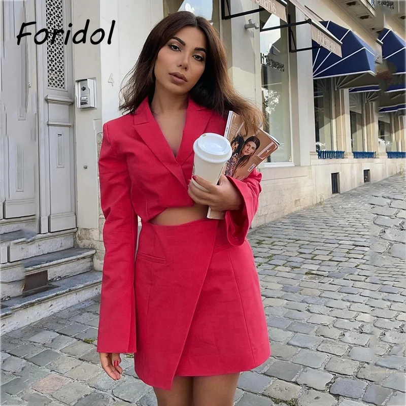 Платье-Блейзер Foridol с вырезами спереди, розово-красное элегантное дамское офисное платье, женские платья, осенне-зимнее модное платье 2021
Платье-Блейзер Foridol с вырезами спереди, розово-красное элегантное дамское офисное платье, женские платья, осенне-зимнее модное платье 2021