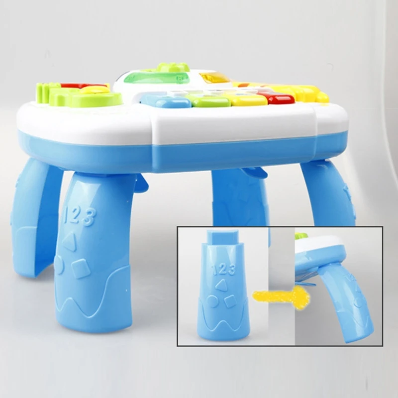 

Infants Musical Instrument Learning Table Baby Toys Animals Piano Early Educational Study Activity Center Music Game H055