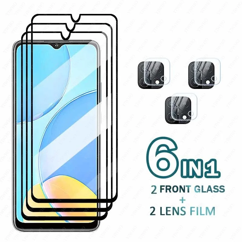 

tempered glass on For OPPO a15s Screen Protectors Protective Glass Camera lens for oppo a 15 s a15 15s CPH2179 Phone safety Film