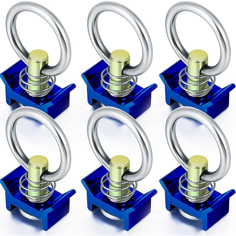 6Pcs Single Stud Fitting L Track 4000LB Capacity With Stainless Steel Round Ring For Airline Track Logistic Installation
6Pcs Single Stud Fitting L Track 4000LB Capacity With Stainless Steel Round Ring For Airline Track Logistic Installation