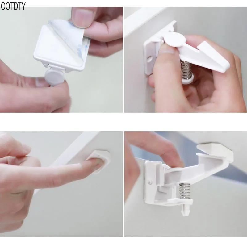 OOTDTY 10 Pack Invisible Child Safety Locks Pet Adhesive Cabinet Drawer Cupboard Latches for Baby Proofing
OOTDTY 10 Pack Invisible Child Safety Locks Pet Adhesive Cabinet Drawer Cupboard Latches for Baby Proofing