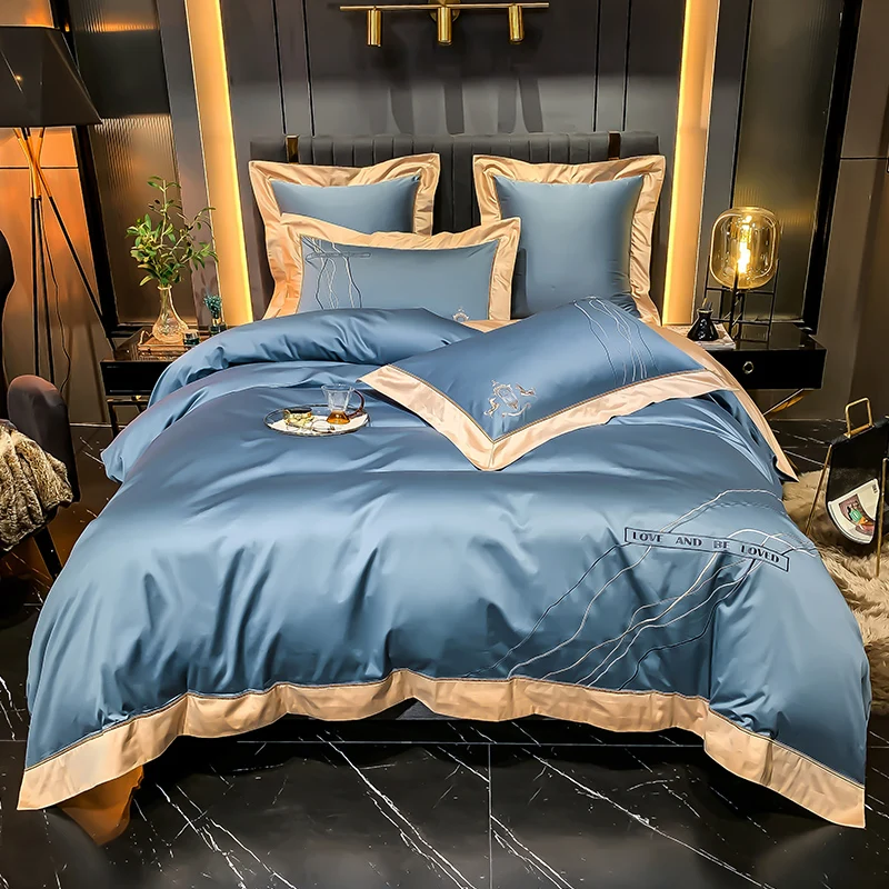 100S Egyptian Cotton Bedding Set 3/4/6Pcs Luxury set Twin Queen King size Silky Duvet Cover Bed sheet Fitted sheet pillowcase
100S Egyptian Cotton Bedding Set 3/4/6Pcs Luxury set Twin Queen King size Silky Duvet Cover Bed sheet Fitted sheet pillowcase