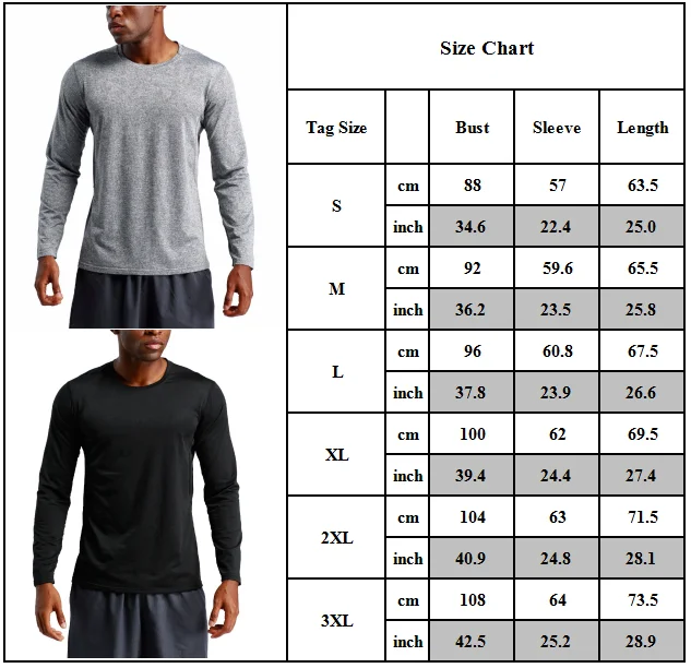 Mens Clothing Long Sleeve T-Shirt Slim Quick Drying Jogger Outdoor Running Sport Tops O-neck Shirts
Mens Clothing Long Sleeve T-Shirt Slim Quick Drying Jogger Outdoor Running Sport Tops O-neck Shirts