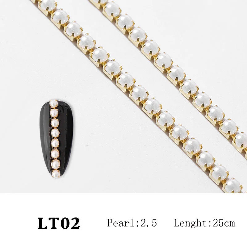1 Bag Nail art Accessories Chain DIY Clamp Drill Different Size Pearl Metal Chain Nail Art Decorations Manicure Creativity Chain
1 Bag Nail art Accessories Chain DIY Clamp Drill Different Size Pearl Metal Chain Nail Art Decorations Manicure Creativity Chain
