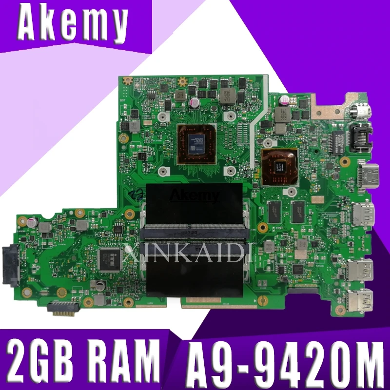 X542BP laptop motherboard For ASUS X542B X542BP A580B K580B Mainboard 100% test 2GB RAM A9-9420M CPU 3.0GHZ
X542BP laptop motherboard For ASUS X542B X542BP A580B K580B Mainboard 100% test 2GB RAM A9-9420M CPU 3.0GHZ