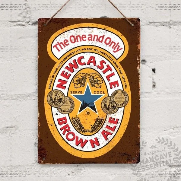 Hello!Welcome to our shop! Newcastle Brown Ale Drink Vintage Tin Sign Metal Decor Metal Sign Wall Sign Wall Decor
Hello!Welcome to our shop! Newcastle Brown Ale Drink Vintage Tin Sign Metal Decor Metal Sign Wall Sign Wall Decor