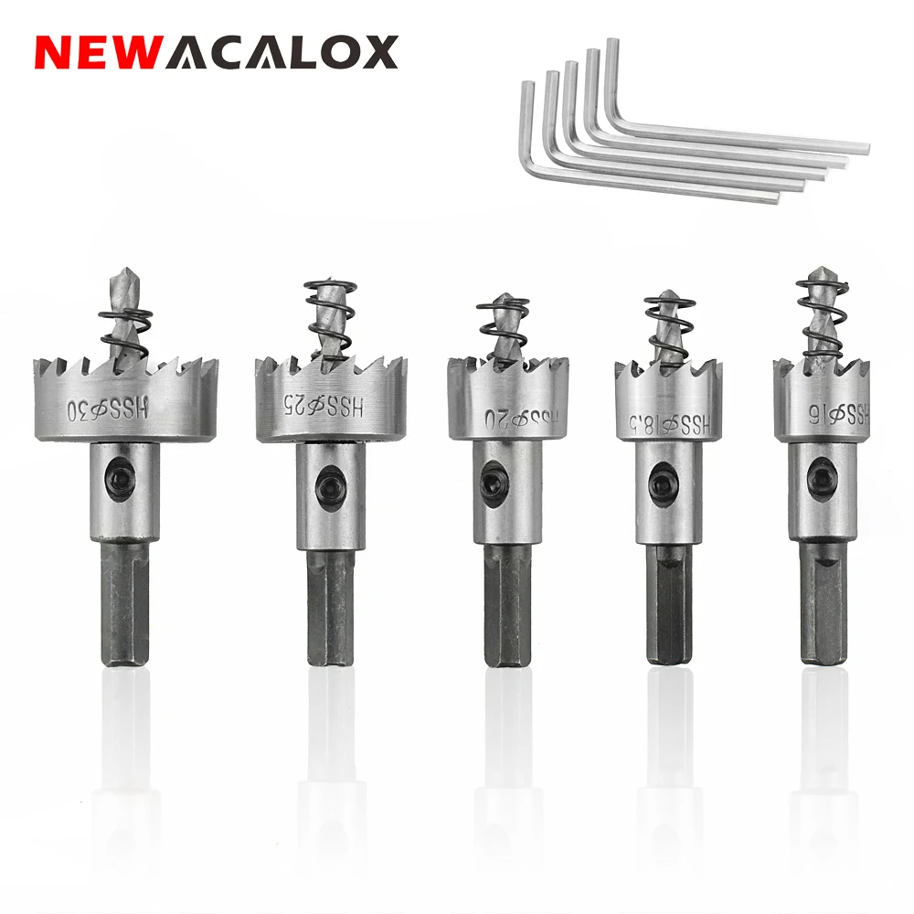 Набор сверл NEWACALOX из быстрорежущей стали, 16-30 мм, сверла для Режущий консервный нож отверстий по дереву, алюминию, железу, трубам и пластику
Набор сверл NEWACALOX из быстрорежущей стали, 16-30 мм, сверла для Режущий консервный нож отверстий по дереву, алюминию, железу, трубам и пластику