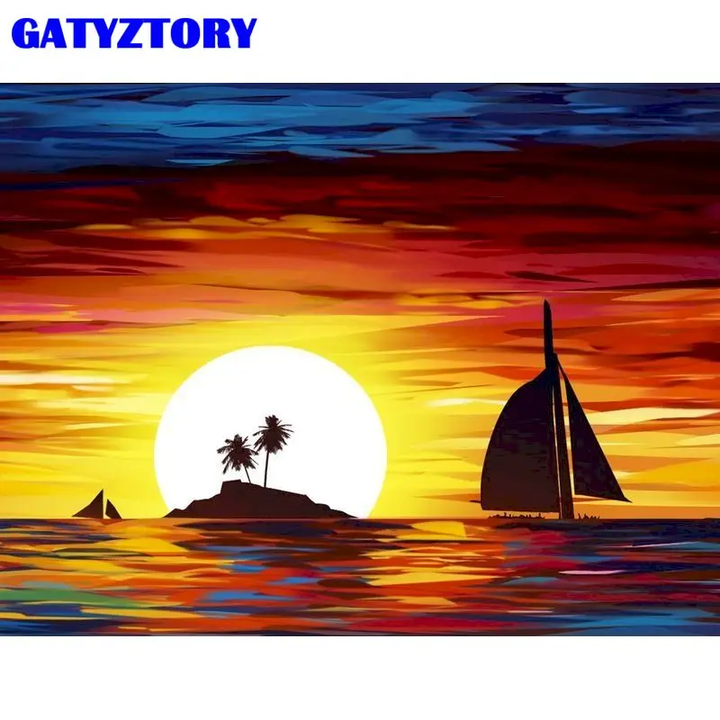 GATYZTORY Frame Picture DIY Painting By Numbers Kit Lovers In Sea Sailing Boat Sunset Canvas By Number For Home Art Picture Pain
GATYZTORY Frame Picture DIY Painting By Numbers Kit Lovers In Sea Sailing Boat Sunset Canvas By Number For Home Art Picture Pain
