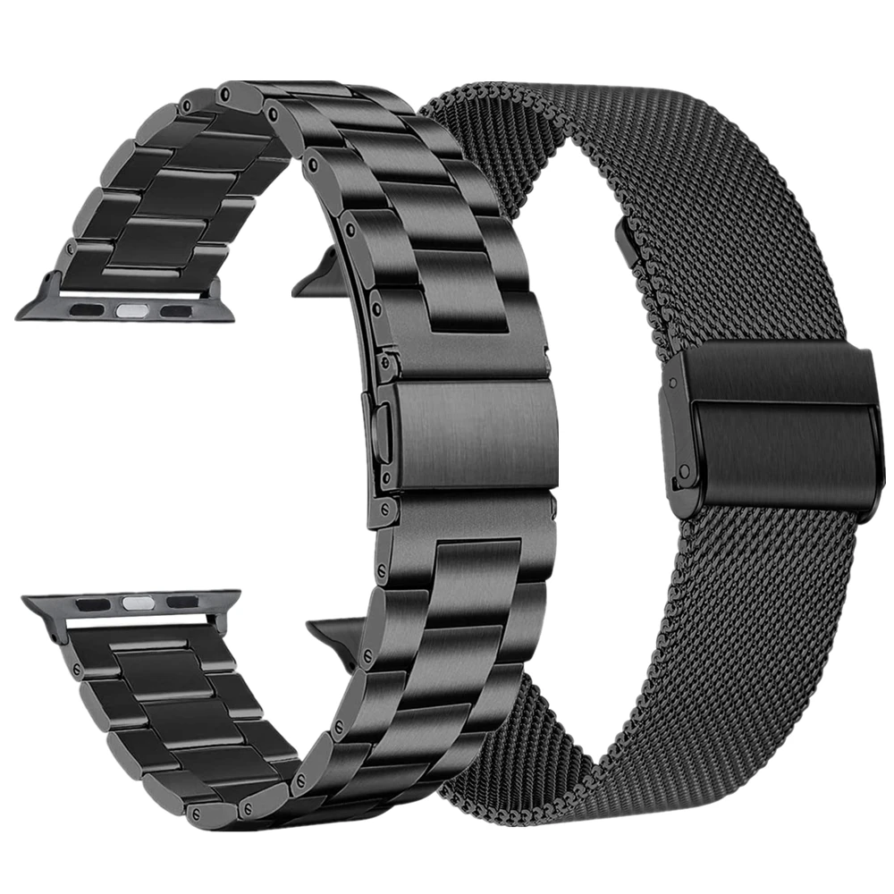 Mesh Wristband for Apple Watch 6 SE Band 44mm 40mm 42mm 38mm Business Stainless Steel Strap for iWatch Series 5/4/3/2/1 Bracelet
Mesh Wristband for Apple Watch 6 SE Band 44mm 40mm 42mm 38mm Business Stainless Steel Strap for iWatch Series 5/4/3/2/1 Bracelet