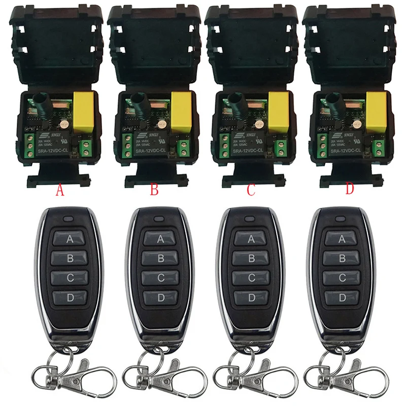 Universal Wireless Remote Control AC220V 1CH rf Relay Receiver and Transmitter Remote Garage/Gate/Motor/Light/Home appliance
Universal Wireless Remote Control AC220V 1CH rf Relay Receiver and Transmitter Remote Garage/Gate/Motor/Light/Home appliance