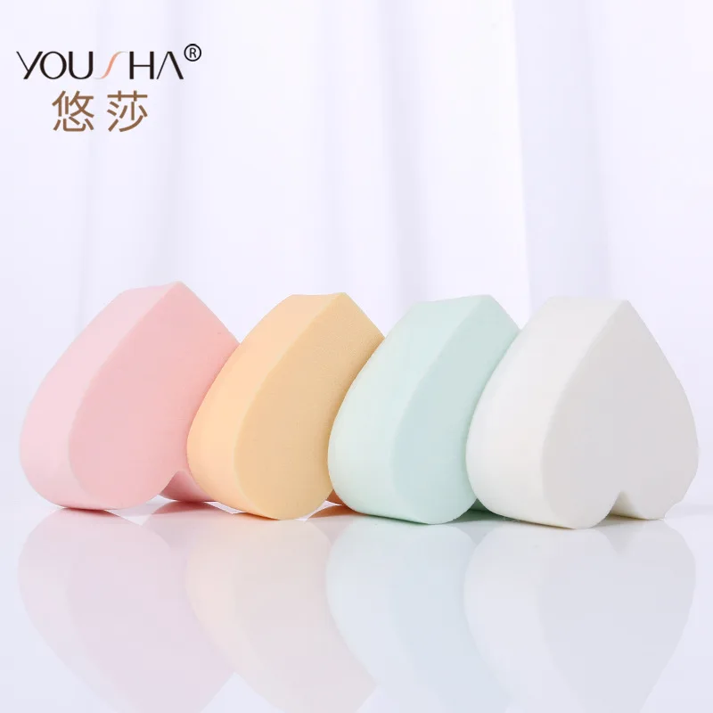 Heart Shape Hydrophilic Polyurethane Dry Puff Beautification Four pao shui da Wet And Dual Purpose YF144
Heart Shape Hydrophilic Polyurethane Dry Puff Beautification Four pao shui da Wet And Dual Purpose YF144