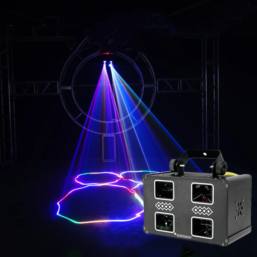 900mw RGB Laser Beam Line Scanner Projector Pro DJ 4 Lens Laser Light Disco Stage Lighting Effect For Christmas Wedding Holidays
900mw RGB Laser Beam Line Scanner Projector Pro DJ 4 Lens Laser Light Disco Stage Lighting Effect For Christmas Wedding Holidays