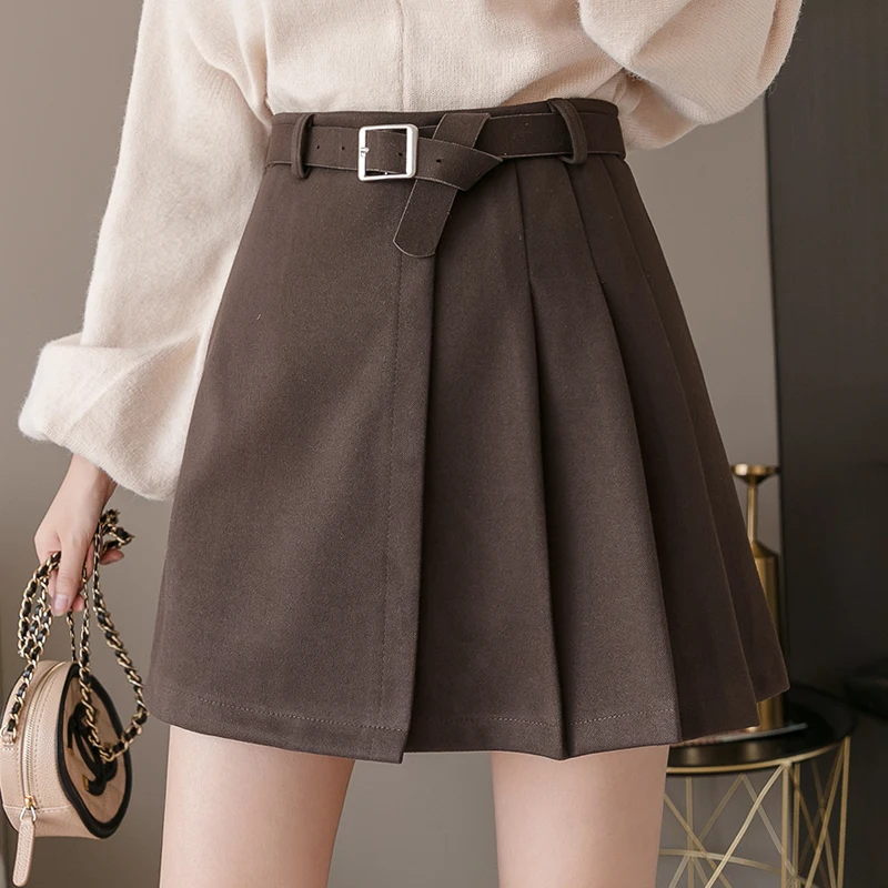 New Korean Irregular Lady Skirt Female Autumn Sweet High Waist A-line Mini Skirt Vintage Casual Women Pleated Skirt Chic Sashes
New Korean Irregular Lady Skirt Female Autumn Sweet High Waist A-line Mini Skirt Vintage Casual Women Pleated Skirt Chic Sashes