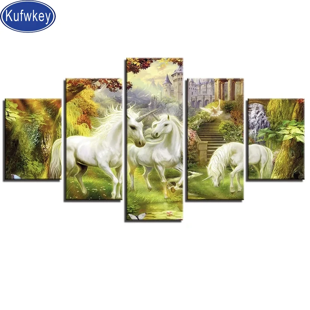 Fantasy Forest castle Unicorn diamond painting round drill picture diamond mosaic diamond puzzles 5d diy diamond embroidery 5pcs
Fantasy Forest castle Unicorn diamond painting round drill picture diamond mosaic diamond puzzles 5d diy diamond embroidery 5pcs