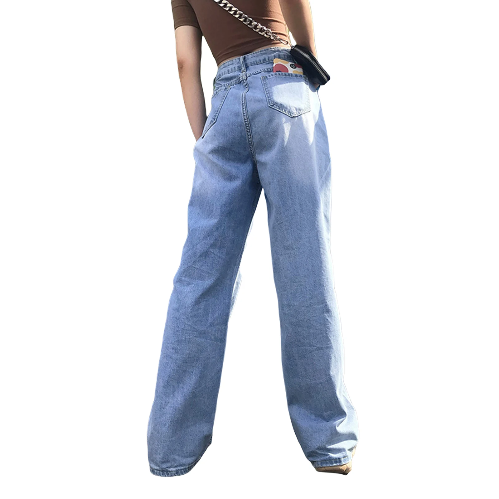 New Arrival Stylish Women Boyfriend Wide Leg Jeans, Casual High Waist Washed Loose Fitted Denim Pants 
New Arrival Stylish Women Boyfriend Wide Leg Jeans, Casual High Waist Washed Loose Fitted Denim Pants