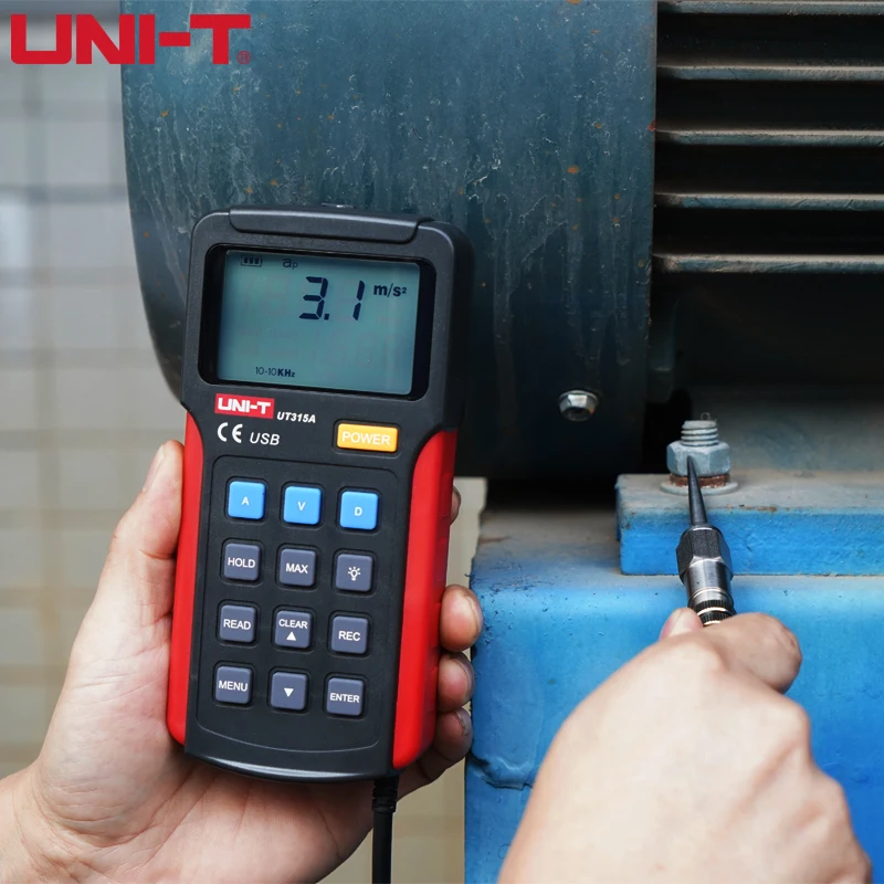 UNI-T UT315A Digital LCD High Precision Vibration Tester Analyzer Vibrometer Velocity Displacement Measurement Acceleration 
UNI-T UT315A Digital LCD High Precision Vibration Tester Analyzer Vibrometer Velocity Displacement Measurement Acceleration