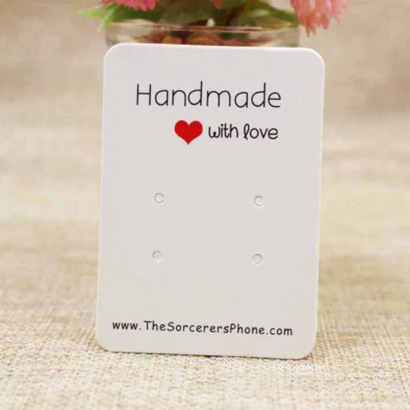 500PCS/Lot 7*5cm 2018 new stock white paper Earring Cards "Handmade with love"printed Earring Card Paper Jewelry Display Card
500PCS/Lot 7*5cm 2018 new stock white paper Earring Cards "Handmade with love"printed Earring Card Paper Jewelry Display Card