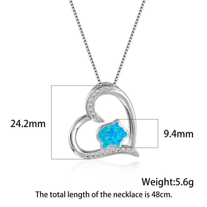 Trendy Female White Blue Opal Pendants Necklaces Charm Love Heart Wedding Necklaces For Women Cute Crystal Heart Long Necklace
Trendy Female White Blue Opal Pendants Necklaces Charm Love Heart Wedding Necklaces For Women Cute Crystal Heart Long Necklace