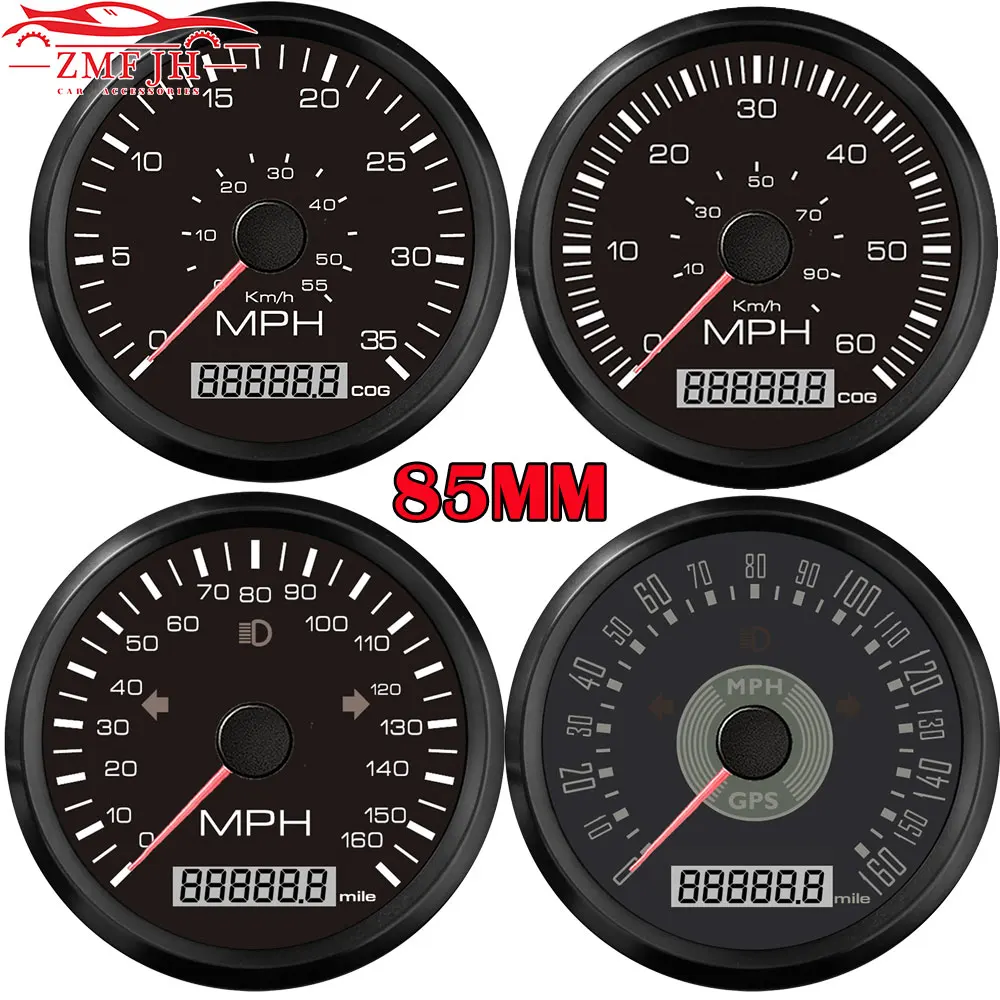 85mm Classical GPS Speedometer 35MPH 60MPH 80MPH 160MPH Adjustable Odometer With Turning Light For Car Marine Boat 12V 24V
85mm Classical GPS Speedometer 35MPH 60MPH 80MPH 160MPH Adjustable Odometer With Turning Light For Car Marine Boat 12V 24V