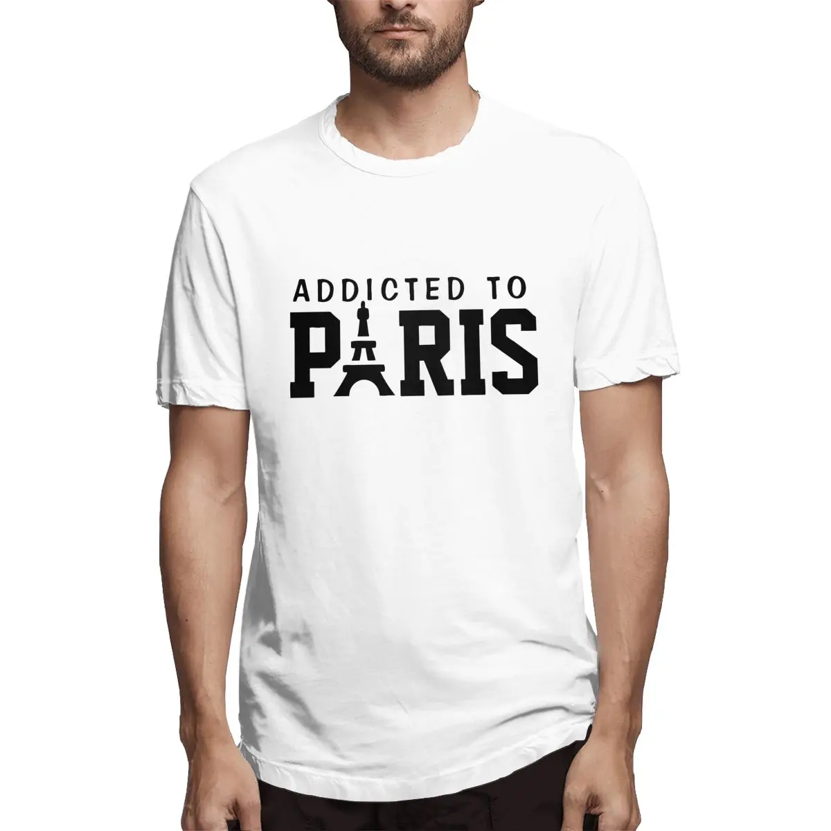 Addicted To Paris, Paris Addiction, Paris Lover Men's Unique Tees Short Sleeve Round Collar T-Shirt Cotton Summer Clothes
Addicted To Paris, Paris Addiction, Paris Lover Men's Unique Tees Short Sleeve Round Collar T-Shirt Cotton Summer Clothes