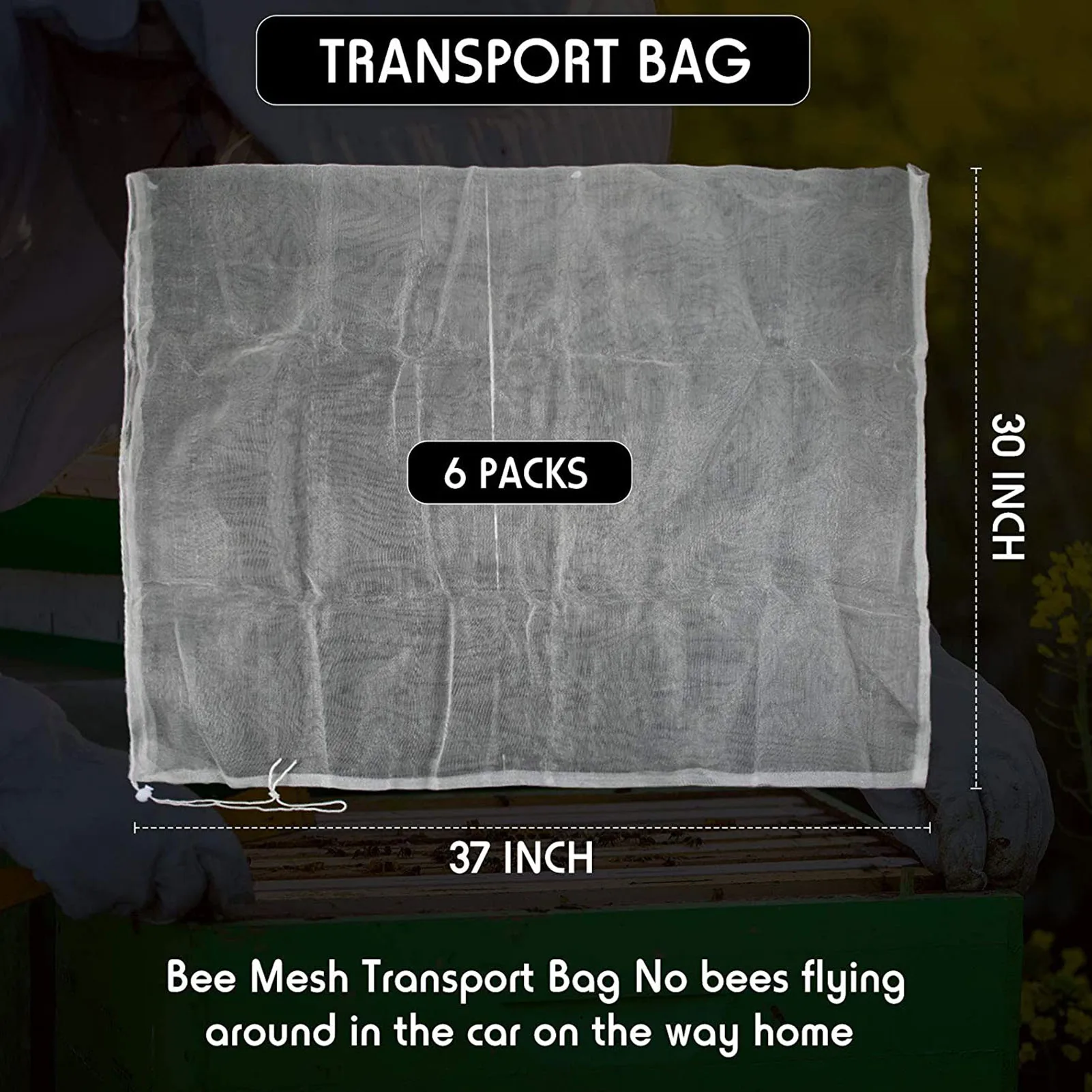 Nylon Beehive Net Bag Beekeeping Bee Tools Supply Honeycomb Mesh Transport Bag Breathable Beekeeping Equipment Supplies
Nylon Beehive Net Bag Beekeeping Bee Tools Supply Honeycomb Mesh Transport Bag Breathable Beekeeping Equipment Supplies
