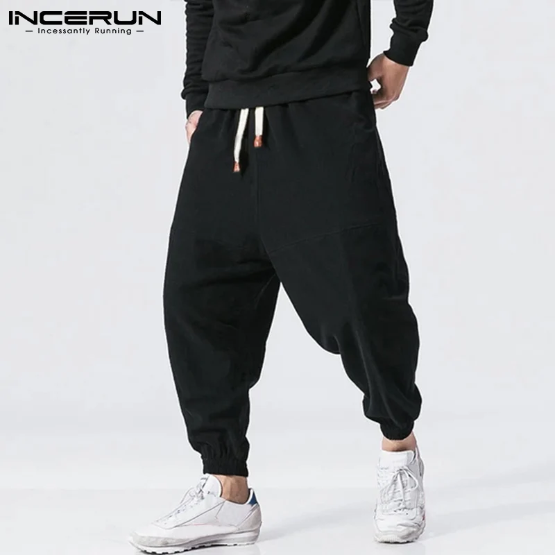 Men Harem Pants Cotton Solid Color Joggers Streetwear Drop Crotch Trousers 2022 Vintage Drawstring Casual Pantalon INCERUN S-5XL
Men Harem Pants Cotton Solid Color Joggers Streetwear Drop Crotch Trousers 2022 Vintage Drawstring Casual Pantalon INCERUN S-5XL