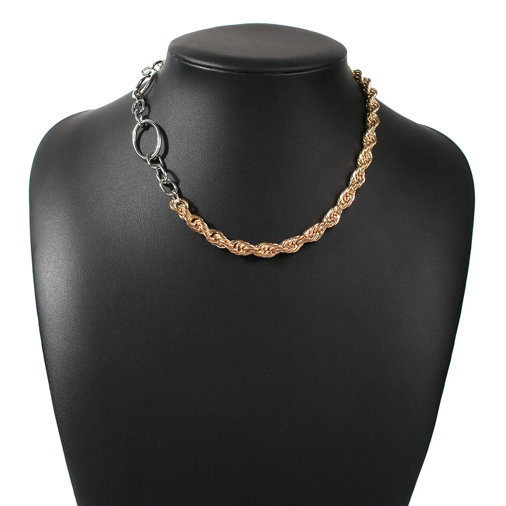Fashion and Fashion Irregular Twist Chain Halloween Cuban Link Chain Gothic Adjustable Necklace Chain StainlessSteelGoldNecklace
Fashion and Fashion Irregular Twist Chain Halloween Cuban Link Chain Gothic Adjustable Necklace Chain StainlessSteelGoldNecklace