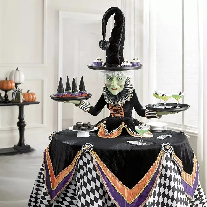 20cm Halloween Witch Snack Tray Rack Party Buffet Cake Stand Dessert Fruit Food Witch Hat Hand Serving Plates Display Tray
20cm Halloween Witch Snack Tray Rack Party Buffet Cake Stand Dessert Fruit Food Witch Hat Hand Serving Plates Display Tray